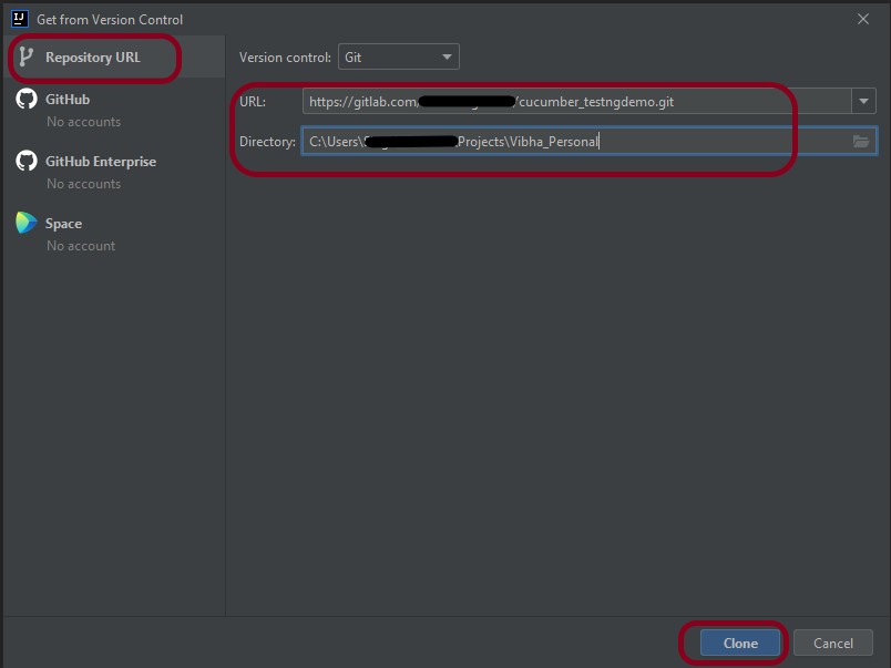 How to Clone a project from GitLab using IntelliJ – QA Automation Expert