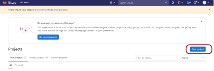 How to create a new project in GitLab – QA Automation Expert
