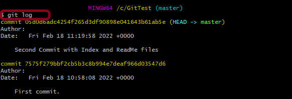 How to track commits in Git – git log command – QA Automation Expert