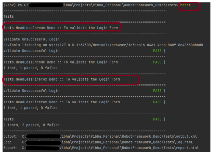 How to run headless tests in Robot Framework – QA Automation Expert