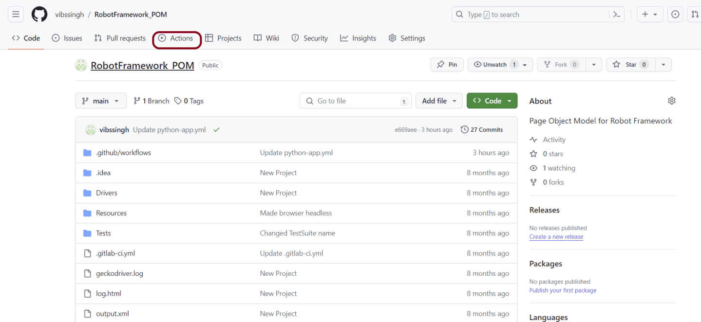 How to run Robot Framework in GitHub Actions – QA Automation Expert