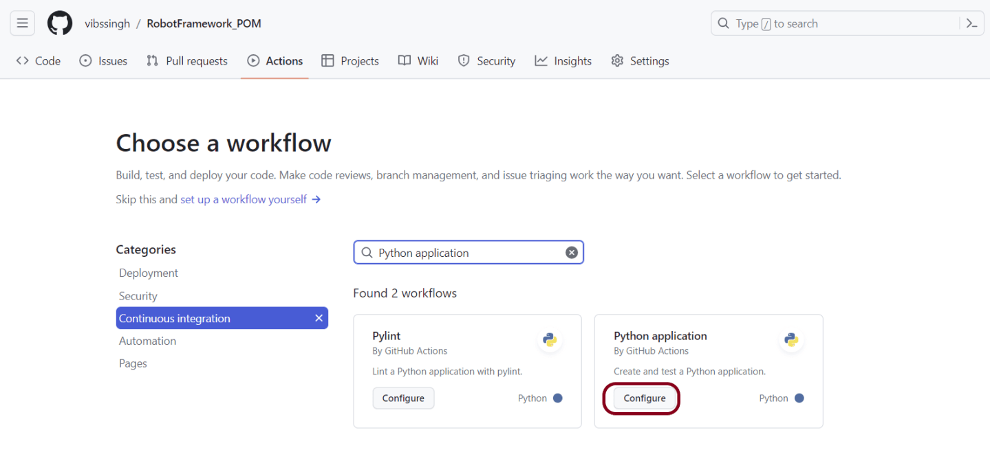 How to run Robot Framework in GitHub Actions – QA Automation Expert