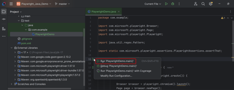 Web Automation Testing with Playwright Java – QA Automation Expert
